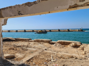  بعد هدم مبنى الجمارك في ميناء يافا - العثور على بقايا أجزاء من سور يافا التاريخي